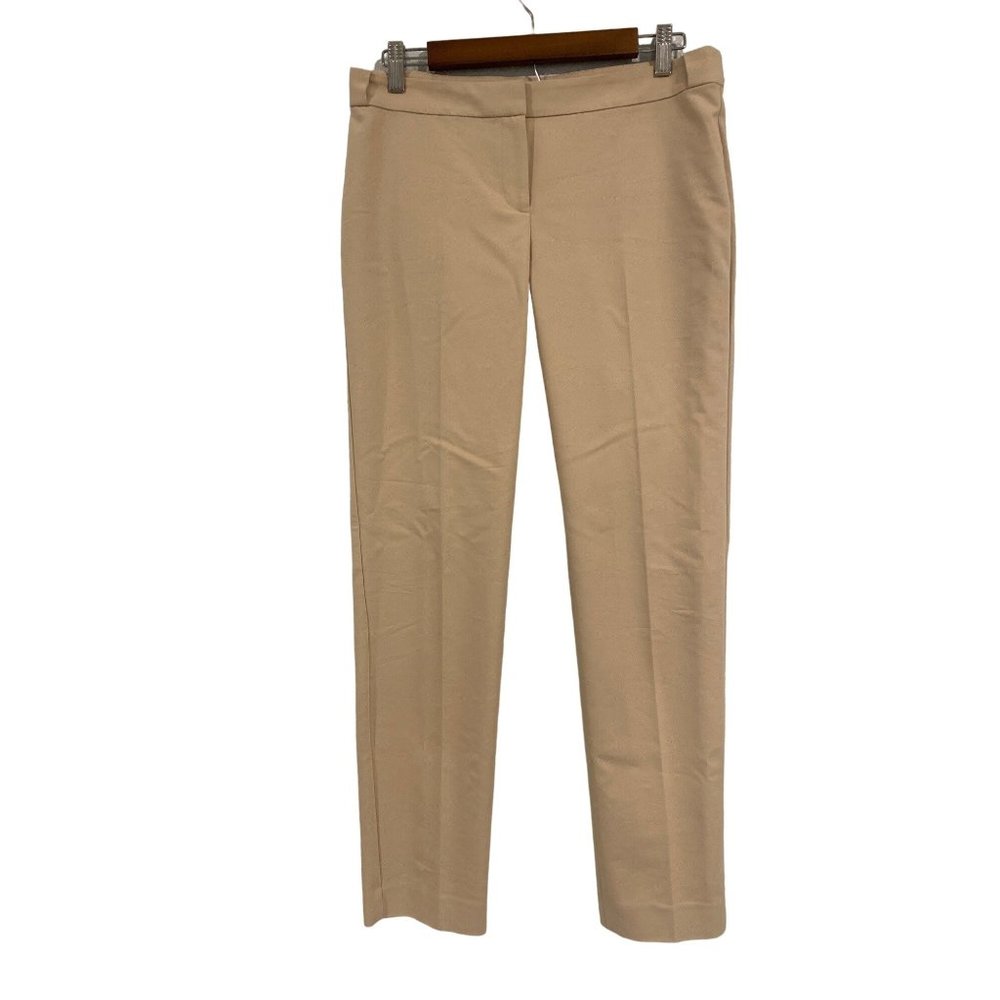 Ann Taylor Pants Womens Low Rise Pleated Beige Tan Size 4
